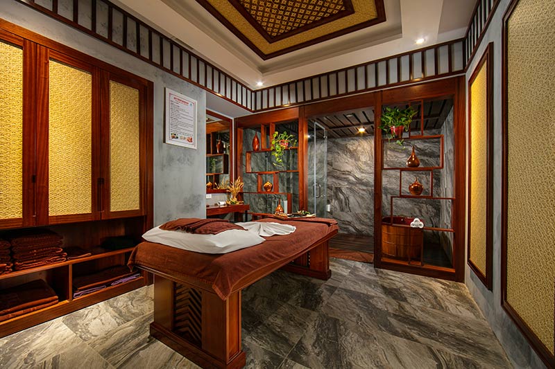 Phòng spa đẳng cấp 4 sao của Bamboo Sapa Hotel.