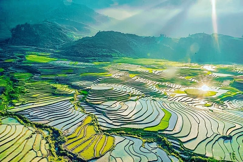 Bản Hầu Thào mùa nước đổ