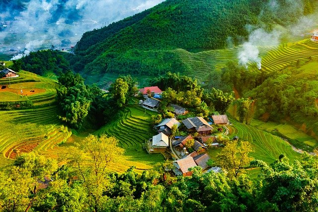 Thung lũng Mường Hoa tháng 7