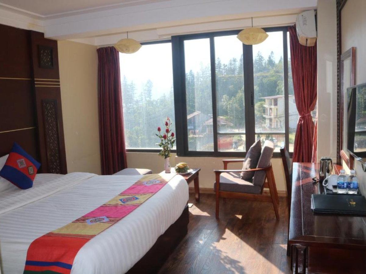 Sapa Vista Hotel gây ấn tượng với nội thất tinh tế, gam màu nhẹ tạo cảm giác thư giãn. 