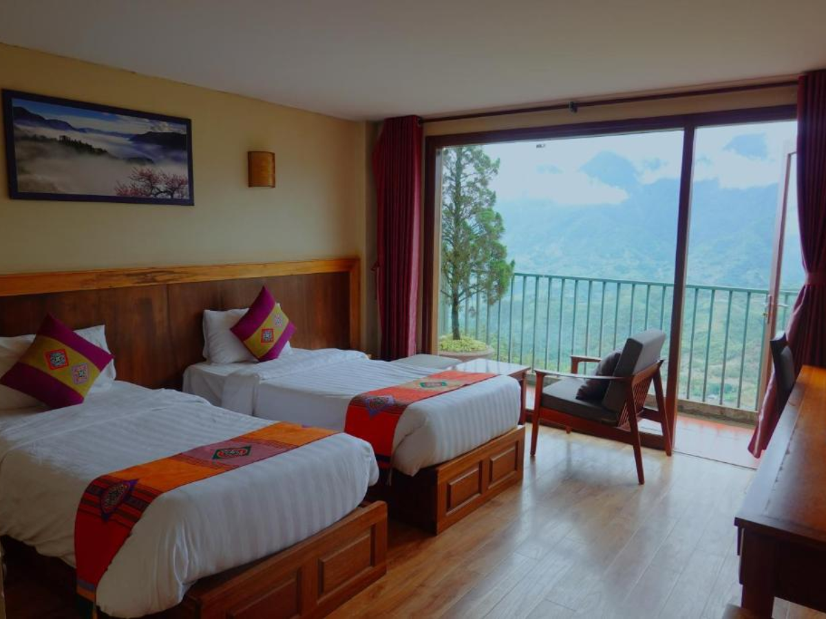Khách sạn Sapa Vista Hotel sở hữu nhiều hạng phòng phù hợp nhóm bạn, gia đình và cặp đôi.
