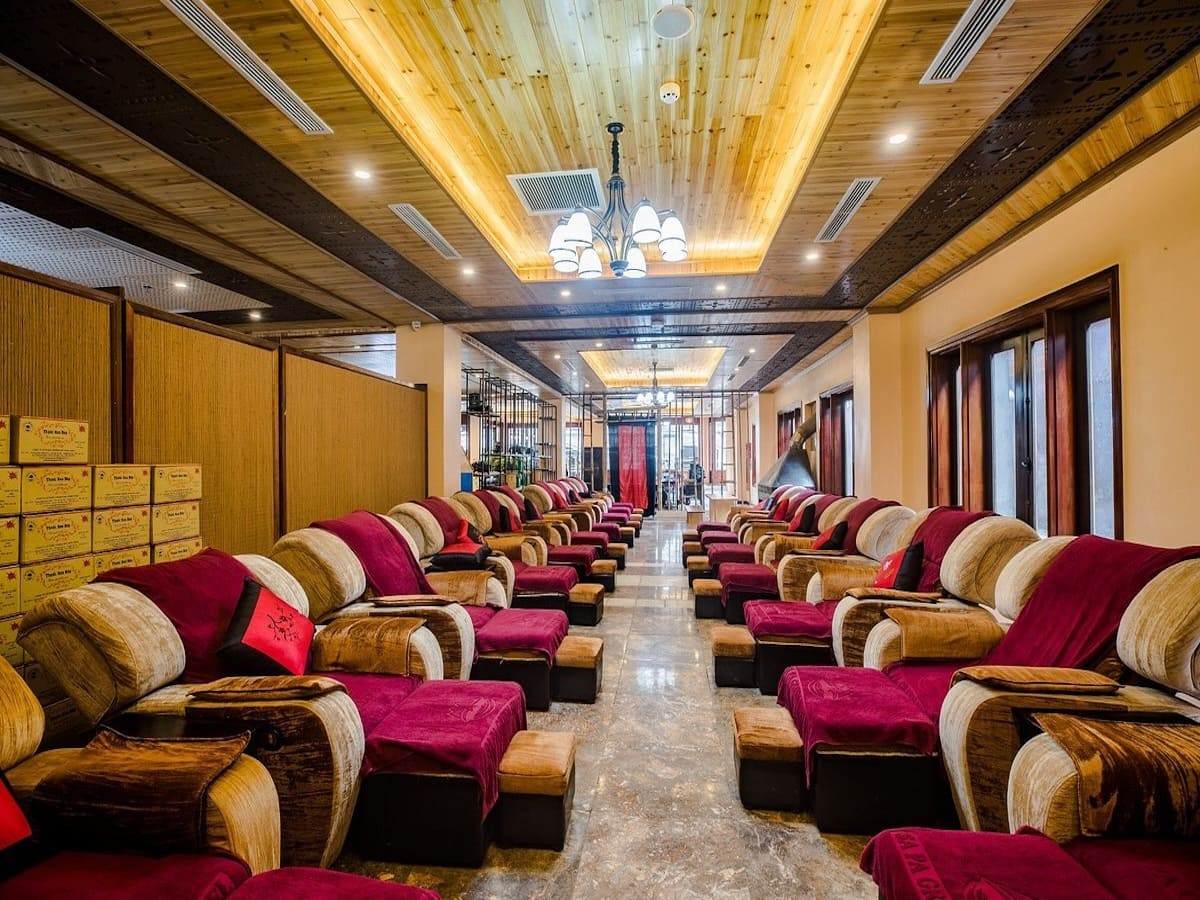 Khu spa thư giãn tại Sa Pa Green Hotel & Spa giúp phục hồi sau ngày khám phá.