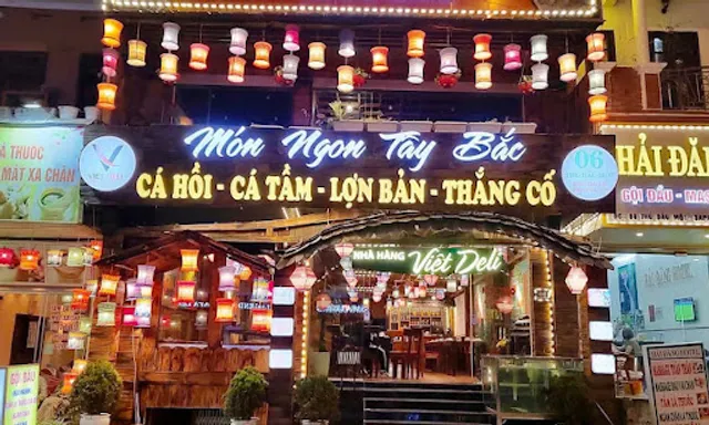 Viet Deli là một trong những nhà hàng Sa Pa được nhiều du khách lựa chọn nhờ thực đơn phong phú và không gian rộng rãi