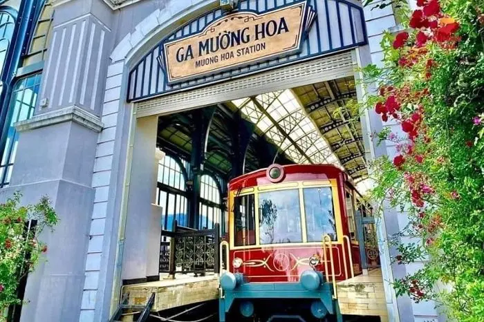 Tàu hỏa leo núi Mường Hoa ngắm ruộng bậc thang mùa vàng 