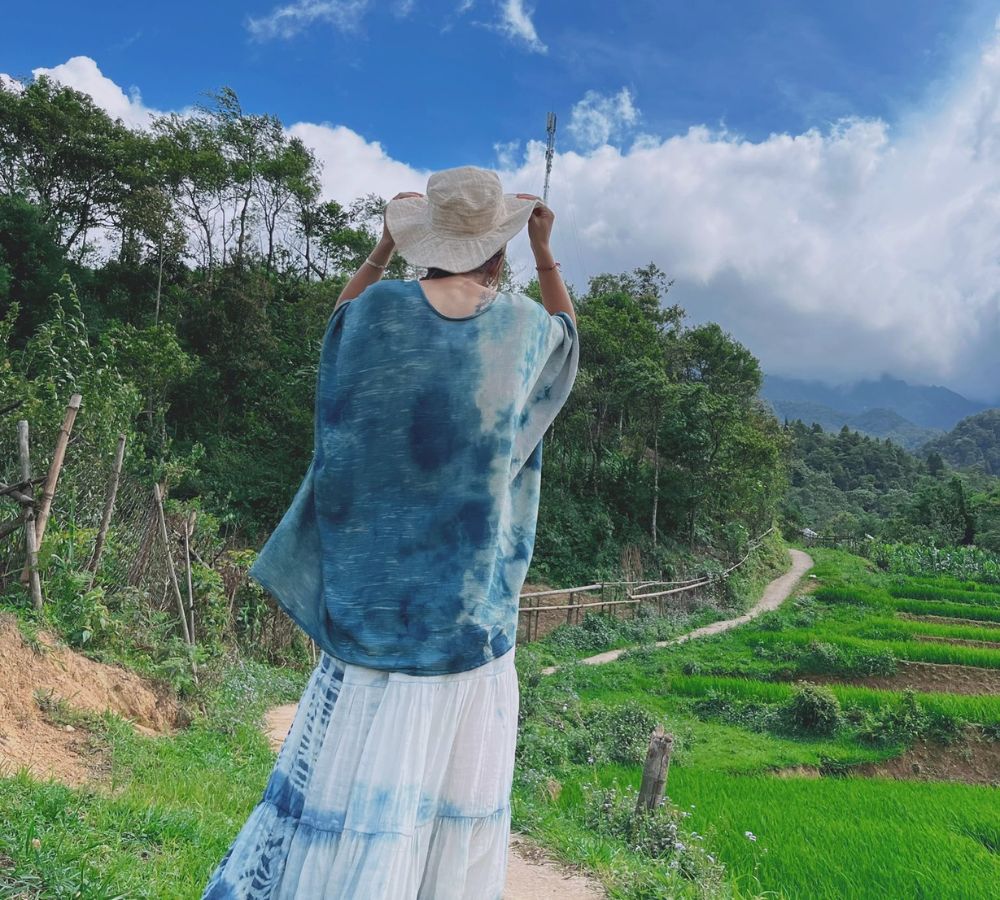 Linh Handicraft Sapa truyền tải thông điệp bảo vệ môi trường thông qua sản phẩm vải tái chế. 
