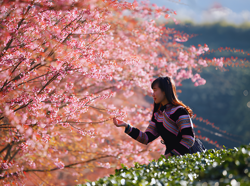 Sa Pa là một trong những khu vực ngắm hoa đào đẹp nhất.