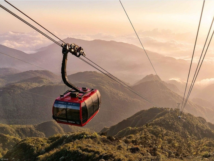 Hệ thống cáp treo tại quần thể Sun World Fansipan Legend