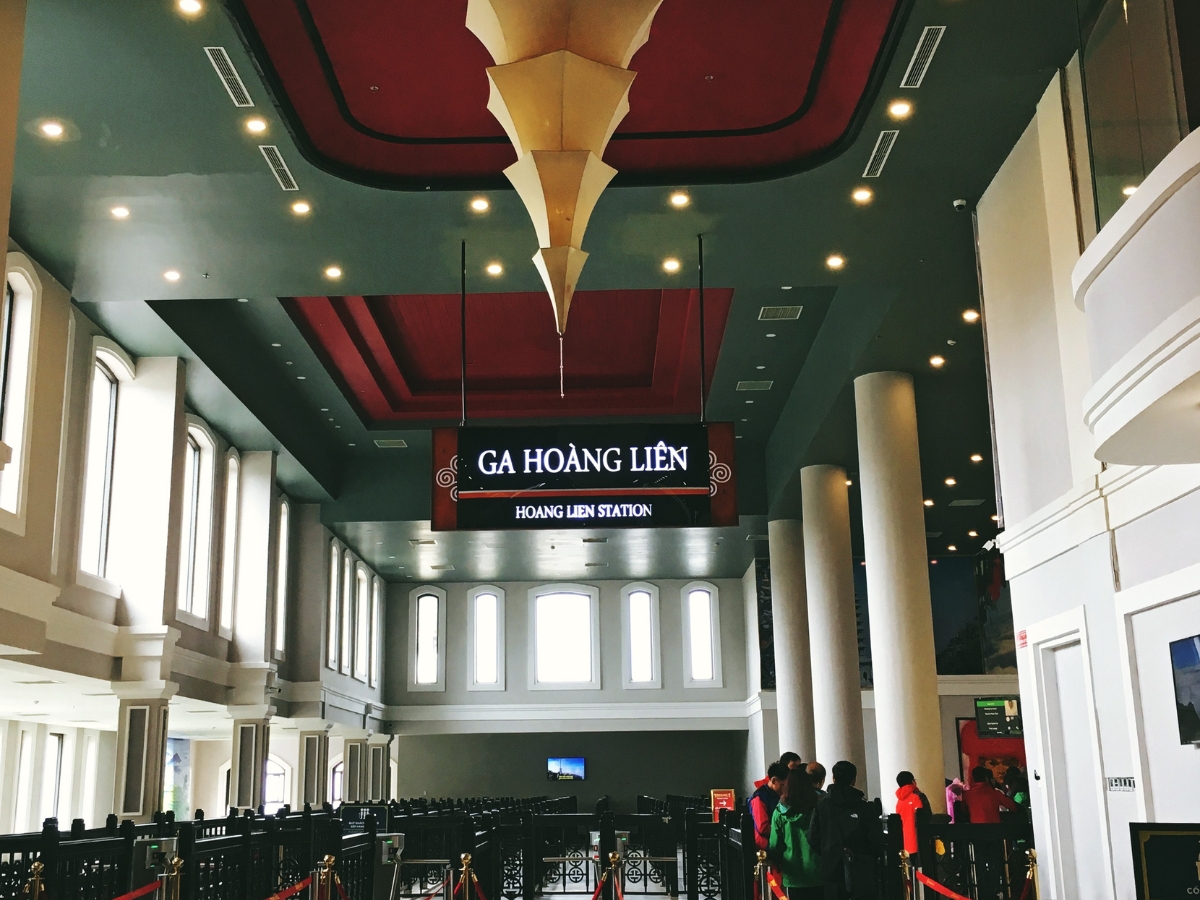 Kiến trúc độc đáo bên trong ga Hoàng Liên (Nguồn: Sưu tầm)