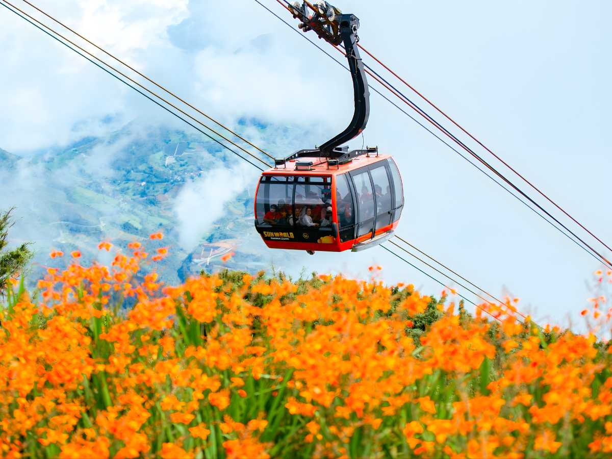 Khám phá đỉnh Fansipan với hệ thống cáp treo thuộc quần thể Sun World Fansipan Legend. 