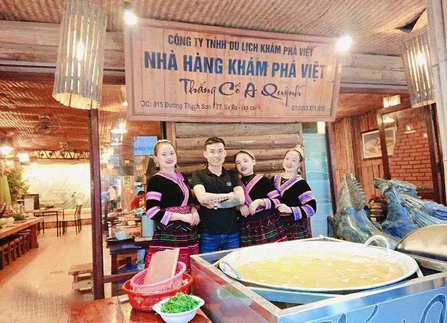 Thắng cố A Quỳnh là nhà hàng thắng cố nổi tiếng ở Sa Pa