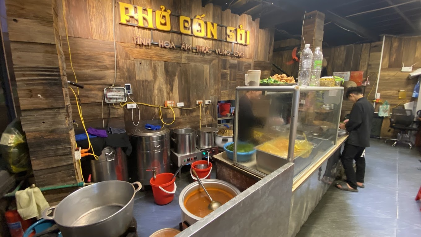 Cốn Sủi Ông Há là địa điểm ăn sáng quen thuộc của cả người dân và du khách