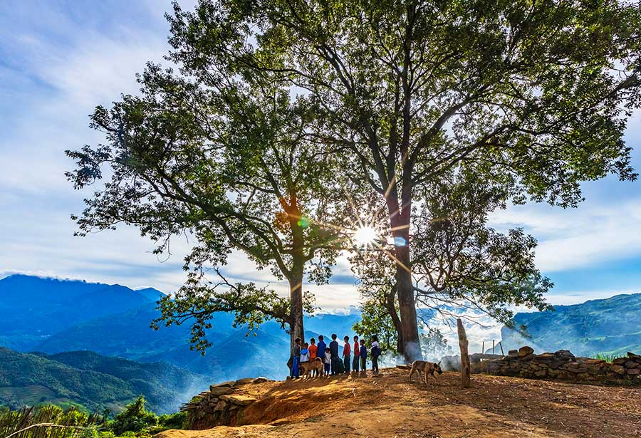 Không gian ấn tượng tại công viên Choản Thèn.
