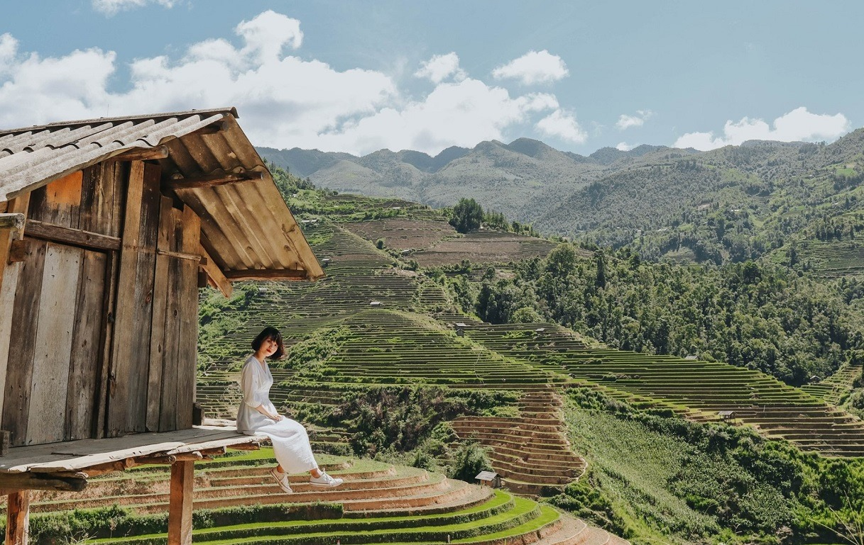 “Lạc lối” giữa thiên nhiên tại bản Lìm Thái Mù Cang Chải. 
